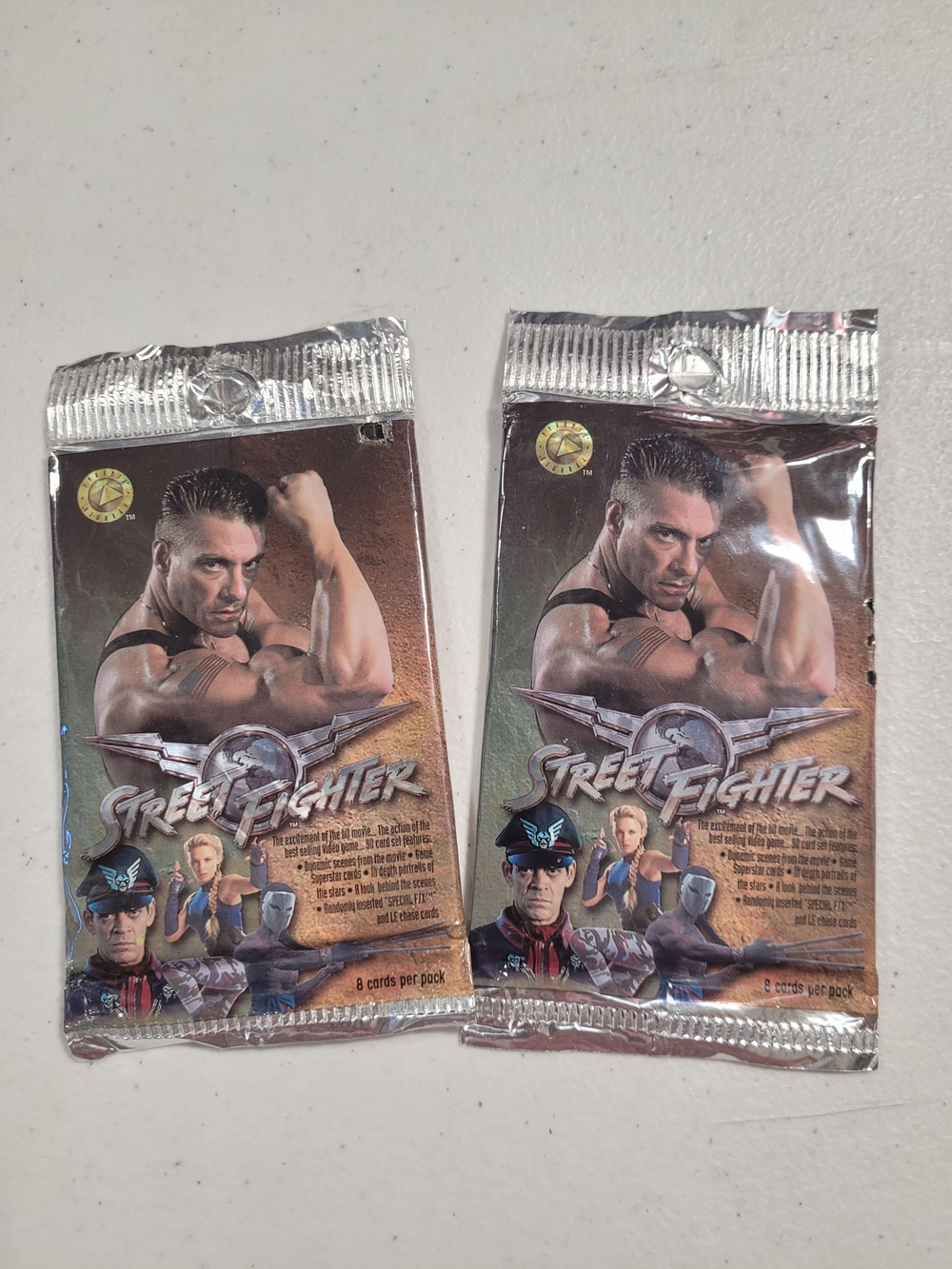 Street Fighter Trading Card Packs - Vintage Design - Lot Of 2 Pkgs 1996